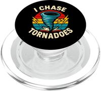 Gráfico Divertido de Cazador de tormentas I Chase Tornadoes PopSockets PopGrip para MagSafe