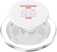 Gráfico Divertido de Dachshund Dad Club, Doxie, Amante de los Perros PopSockets PopGrip para MagSafe