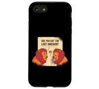 Gráfico divertido de «Did You Eat The Last Unicorn», gracioso león comiendo Carcasa para iPhone SE (2020) / 7 / 8