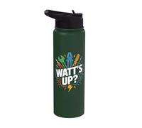 Gráfico divertido de electricista de Watt's Up? Stainless Steel Insulated Water Bottle