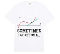 Gráfico Divertido de enseñanza de Profesores de matemáticas con Texto en inglés «I Go Off On A Tangent» Comfort Colors Adult Heavyweight T-Shirt
