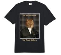 Gráfico Divertido de Gato Your Royal Highness Comfort Colors Adult Heavyweight T-Shirt