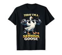 Gráfico Divertido de Gimnasio Today I'm a Serious Goose Camiseta