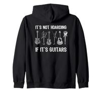 Gráfico divertido de guitarrista It's Not Hoarding If It's Guitars Sudadera con Capucha