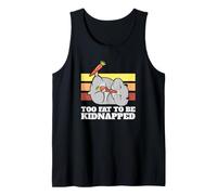 Gráfico Divertido de hámster Too Fat To Be Kidnapped Camiseta sin Mangas