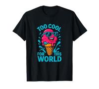 Gráfico Divertido de Helado Too Cool for This World Camiseta
