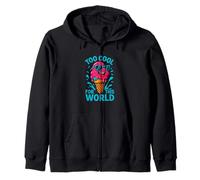 Gráfico Divertido de Helado Too Cool for This World Sudadera con Capucha