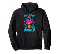 Gráfico Divertido de Helado Too Cool for This World Sudadera con Capucha