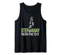 Gráfico Divertido de Huellas Caminando alejarse del Texto Camiseta sin Mangas