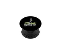 Gráfico Divertido de Huellas Caminando alejarse del Texto PopSockets PopGrip Adhesivo
