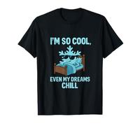 Gráfico Divertido de Humor Oscuro con Copo de Nieve Azul Hielo Cool Dreams Camiseta