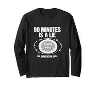 Gráfico Divertido de la jornada de fútbol de 90 Minutes Is A Lie Soccer. Manga Larga