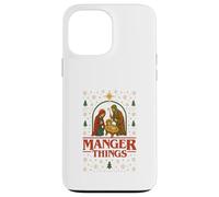 Gráfico divertido de la natividad navideña cristiana de Manger Things Carcasa para iPhone 13 Pro Max