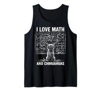 Gráfico Divertido de matemáticas de Perro I Love Math and Chihuahuas Camiseta sin Mangas
