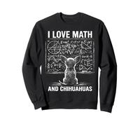 Gráfico Divertido de matemáticas de Perro I Love Math and Chihuahuas Sudadera