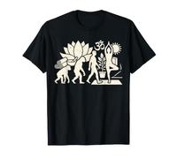 Gráfico Divertido de meditación evolución Instructor de Yoga Camiseta