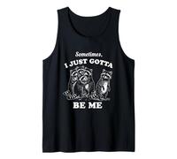 Gráfico Divertido de Meme de Silly Raccoon I Just Gotta Be Me Vintage Camiseta sin Mangas