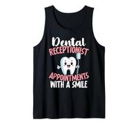Gráfico divertido de odontología para mujeres recepcionistas dentales Camiseta sin Mangas