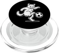 Gráfico Divertido de Pelota de fútbol de Gato - Lindo Amante PopSockets PopGrip para MagSafe