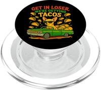 Gráfico Divertido de Perro Get In Loser We're Getting Tacos PopSockets PopGrip para MagSafe