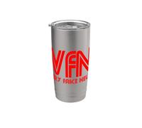 Gráfico divertido de sátira de VFN Very Fake News Vaso térmico de acero inoxidable de doble pared