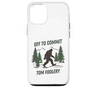 Gráfico divertido de Tom Foolery de Off to Commit Bigfoot Walking Carcasa para iPhone 12/12 Pro