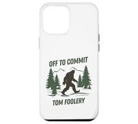 Gráfico divertido de Tom Foolery de Off to Commit Bigfoot Walking Carcasa para iPhone 12 Pro Max