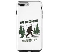 Gráfico divertido de Tom Foolery de Off to Commit Bigfoot Walking Carcasa para iPhone 7 Plus/8 Plus