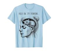 Gráfico Divertido del Meme de Las Mujeres de la Muchacha del Camiseta, Hombre, Azul Bebé, XXL