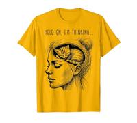 Gráfico Divertido del Meme de Las Mujeres de la Muchacha del Camiseta, Hombre, Dorado Brillante, L