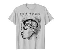 Gráfico Divertido del Meme de Las Mujeres de la Muchacha del Camiseta, Hombre, Plata, XL