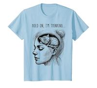Gráfico Divertido del Meme de Las Mujeres de la Muchacha del Camiseta, Niños, Azul Bebé, 4 años