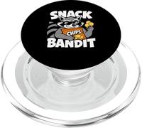Gráfico Divertido para Amantes de los bocadillos de Mapache PopSockets PopGrip para MagSafe