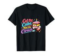 Gráfico Divertido para Hornear Cut The Cake Not The Corner Camiseta