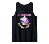 Gráfico Divertido y Lindo de Monstruo de We Are Strange and We Love It Camiseta sin Mangas