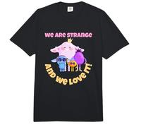 Gráfico Divertido y Lindo de Monstruo de We Are Strange and We Love It Comfort Colors Adult Heavyweight T-Shirt