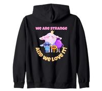 Gráfico Divertido y Lindo de Monstruo de We Are Strange and We Love It Sudadera con Capucha