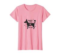 Gráfico Doggy Style is My Life Pet Lover Camiseta, Mujer, Rosado, XXL