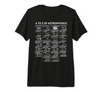 Gráfico Educativo de astrofísica A-Z Space Concepts Camiseta Premium