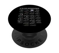 Gráfico Educativo de astrofísica A-Z Space Concepts PopSockets PopGrip Adhesivo