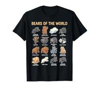 Gráfico Educativo de los mamíferos de los Osos del Mundo Camiseta