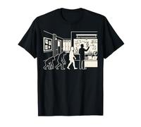 Gráfico Educativo Divertido de evolución del Profesor de Ciencia Camiseta