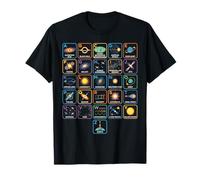 Gráfico Educativo Visual de la Ciencia Espacial de la A a la Z de la astrofísica Camiseta