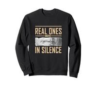 Gráfico en Color Tostado de Real Ones Move In Silence Sudadera