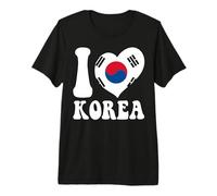 Gráfico en Forma de corazón con la Bandera de «Me Encanta Seúl y Corea», Orgulloso de ser Coreano Camiseta Premium