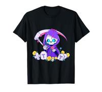 Gráfico en la Parte Superior de Kawaii Goth Menhera Pastel Death Creepy Reaper Camiseta