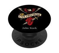 Gráfico entintado Vintage Live Free Or Die de John Stark Revolution PopSockets PopGrip Adhesivo