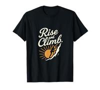 Gráfico escalador de amanecer Rise and Climb Camiseta