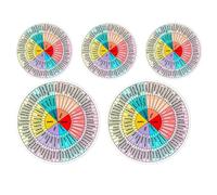 Gráfico escolar de color mental, calcomanías de gráfico circular de emociones | Decoración de oficina colorida,Gráficos y carteles educativos Gráfico circular de emociones para crear conciencia