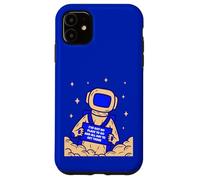 Gráfico Espacial con Cita Divertida de Astronauta Chill Carcasa para iPhone 11